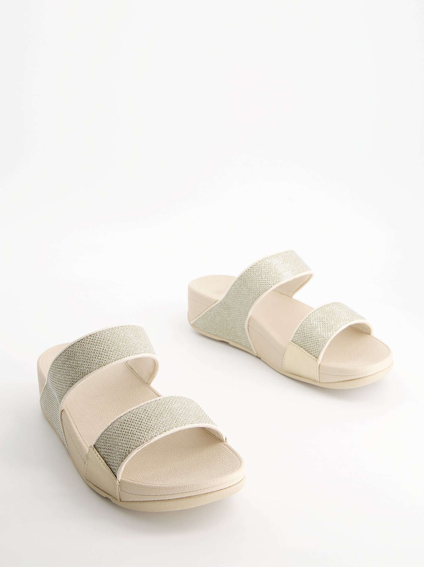 Sandalias de doble tira acabado glitter - Fitflop Lulu Shimmerglitz