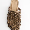 Sandalias mule trenzadas efecto bronce - Siena