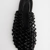 Sandalias negras de piel trenzada - Thunder