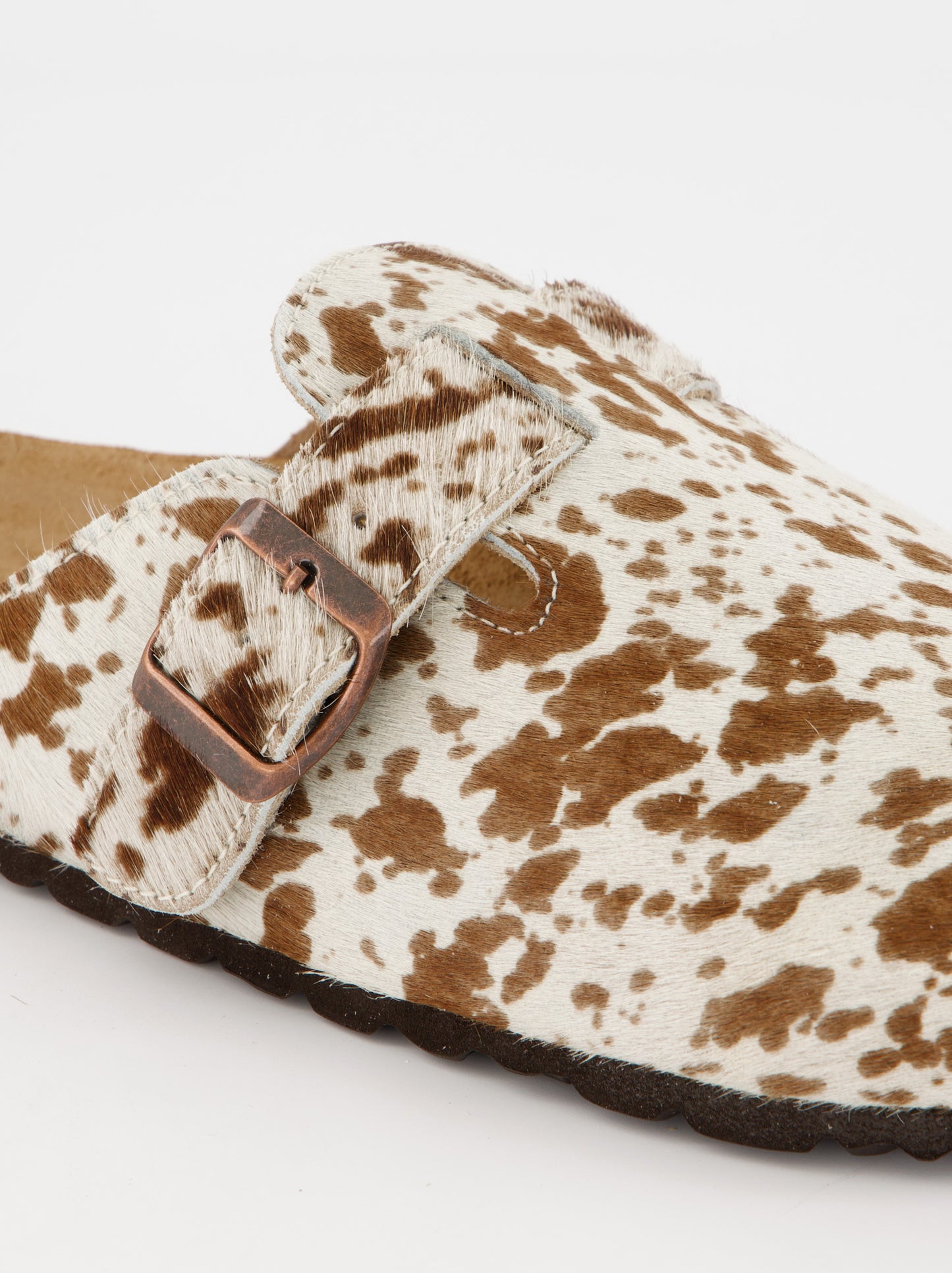 Animal Print Fur Clogs - Trudy
