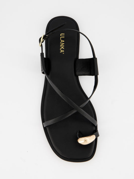 Flat leather sandals - Ossy