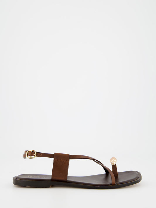 Flat leather sandals - Ossy