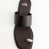 Sandalias planas de piel toe-ring - Fraser