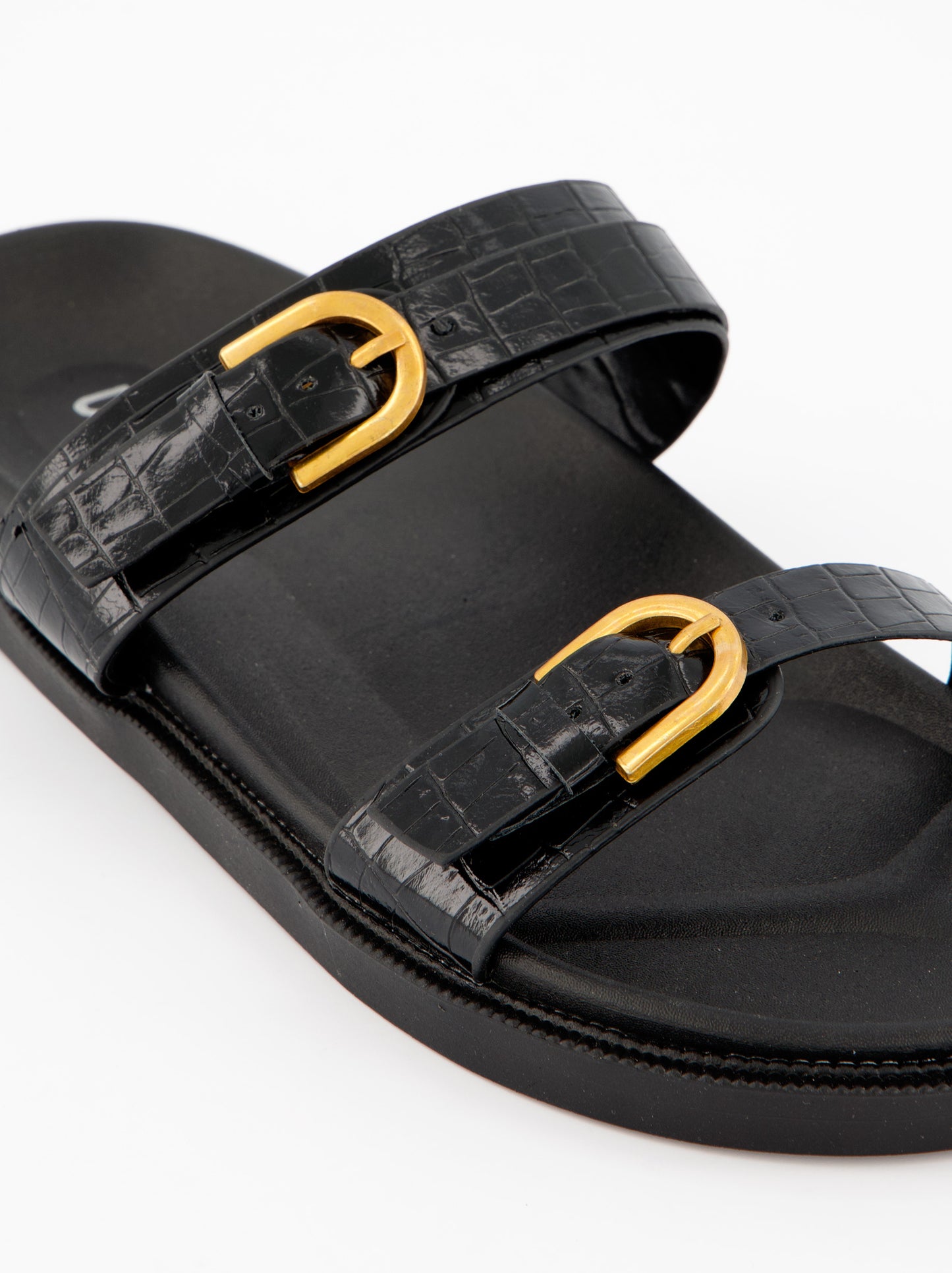 Ulanka Linen Strappy Flat Sandals