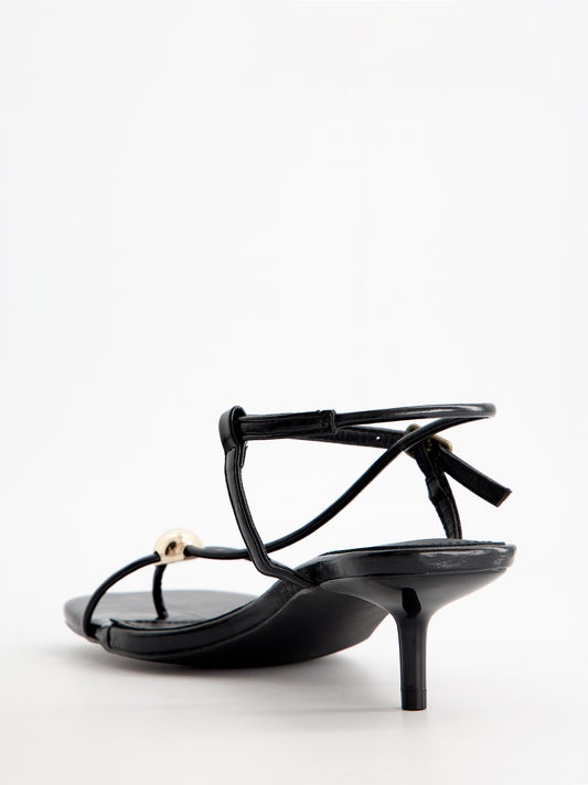 Sandalias tiras finas tacón bajo - Bolly