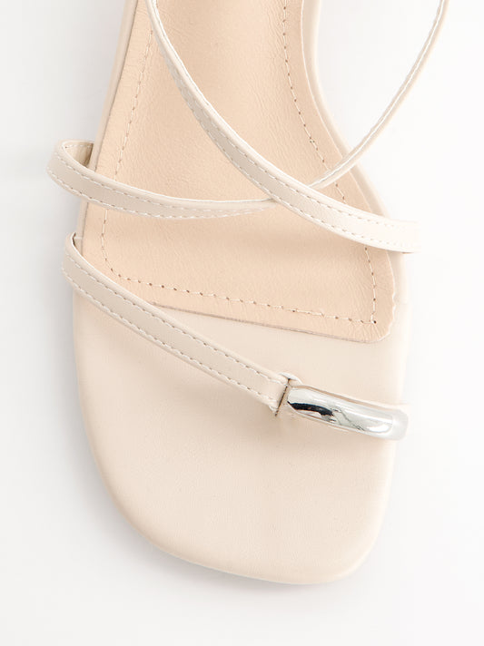 Sandalias tiras finas tacón bajo - Regee