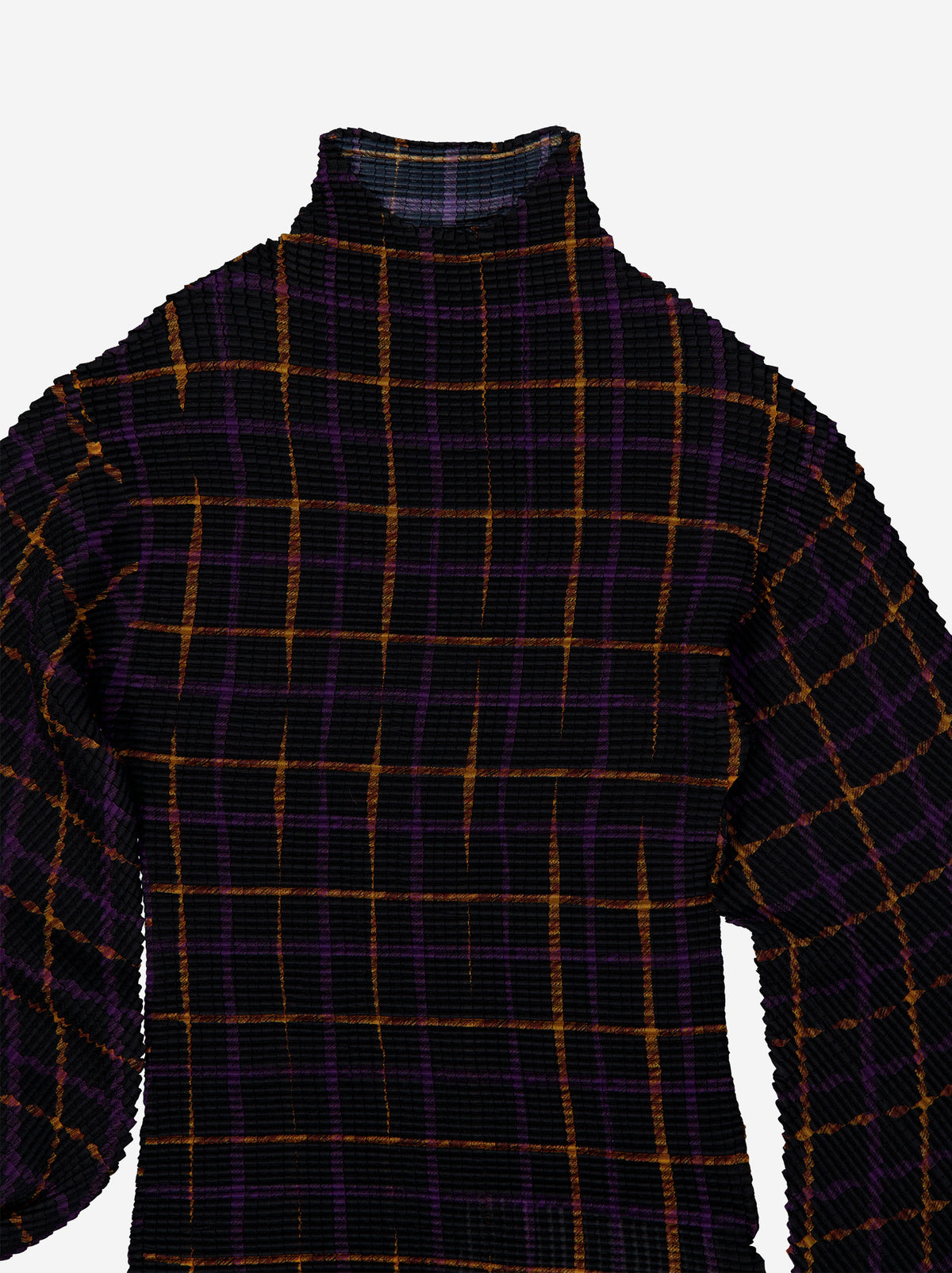 Top de Cuello Alto a Cuadros - Wabi