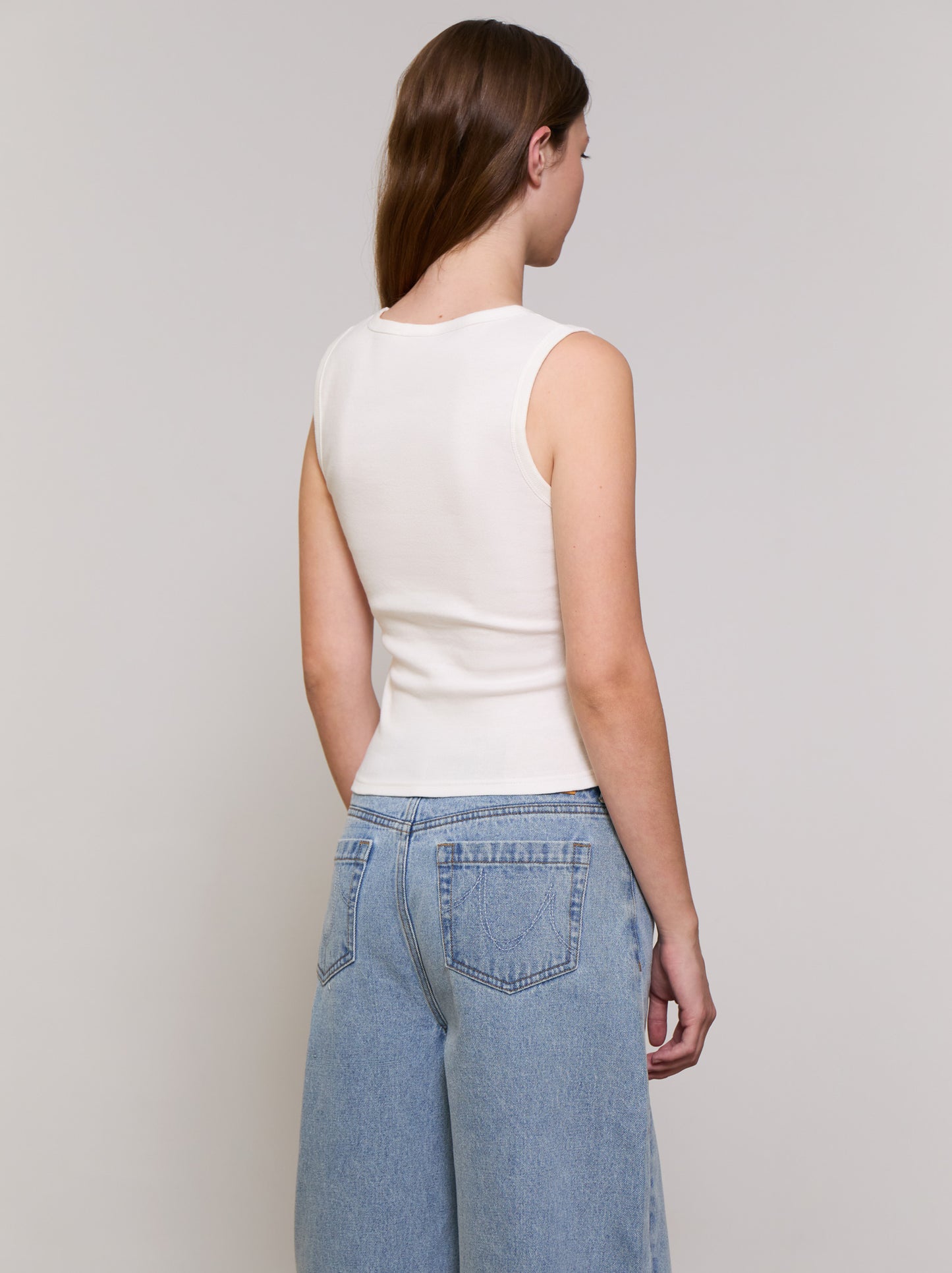 Embroidered strap top - ULK Zoe