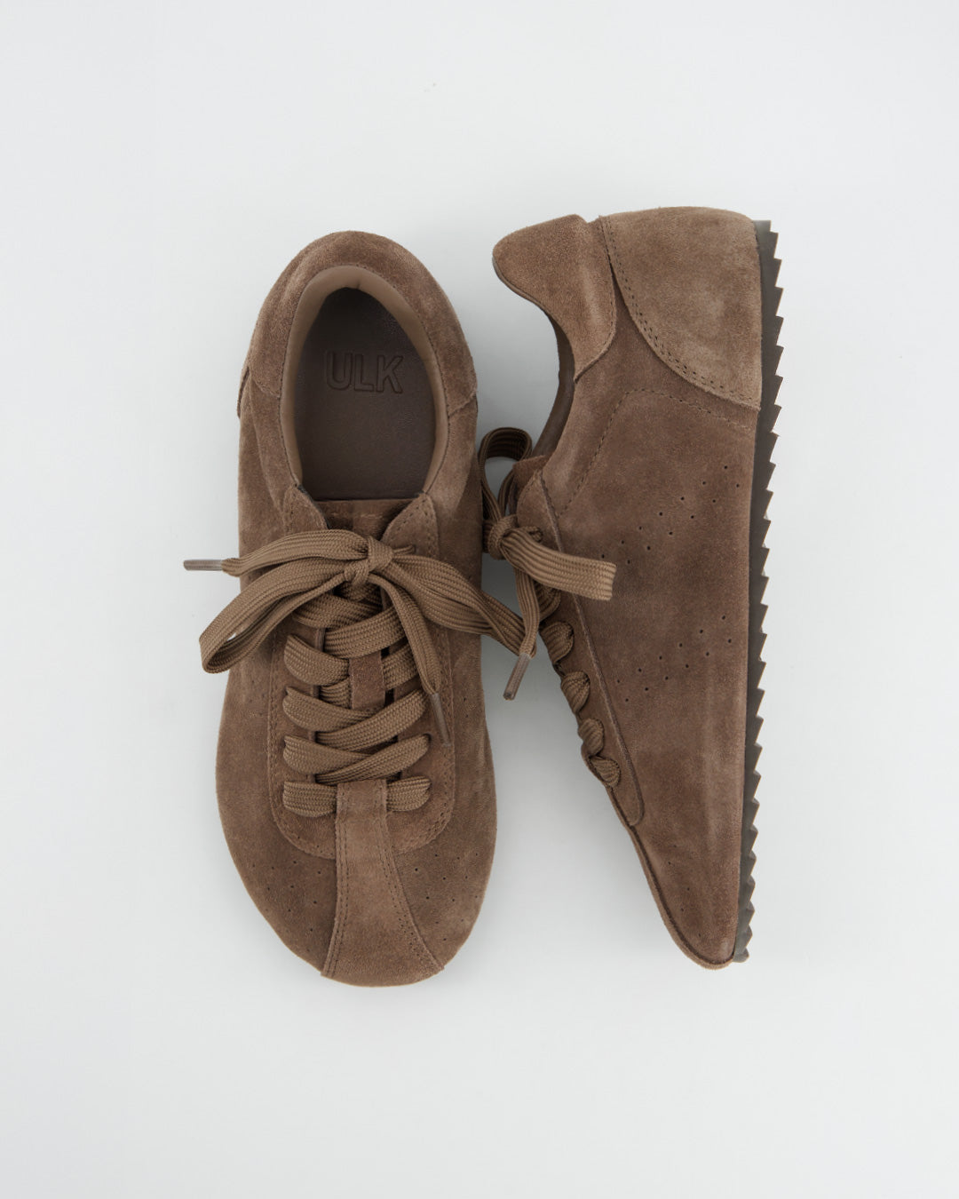 Zapatilla de serraje marrón minimalista - Tent
