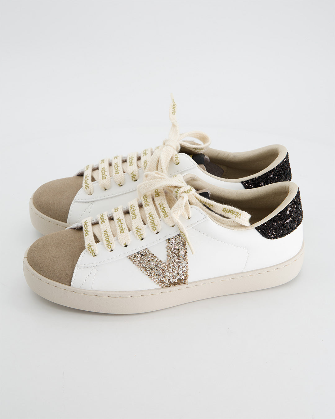 Zapatillas Blancas con Glitter - Victoria