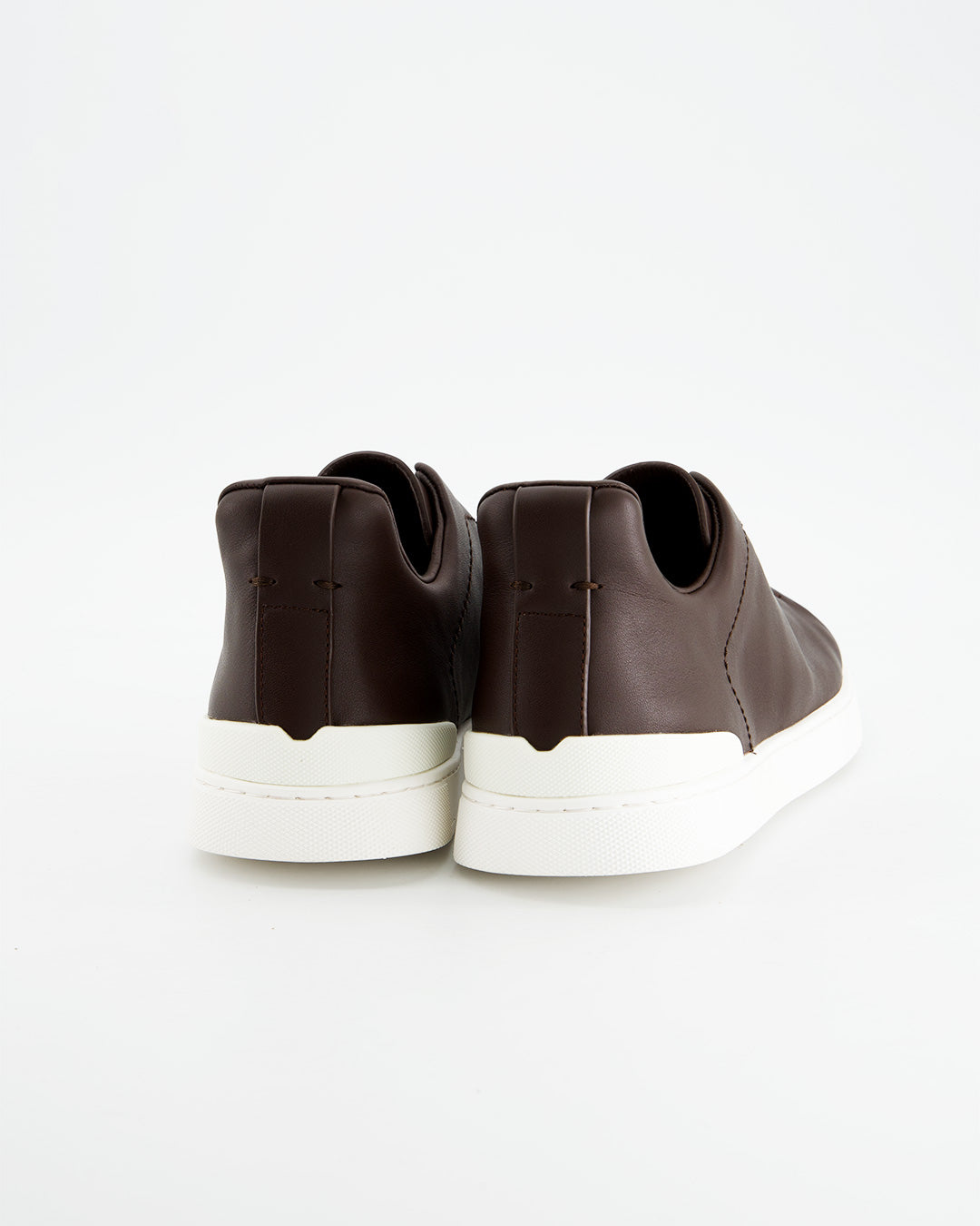 Zapatillas de piel marrón