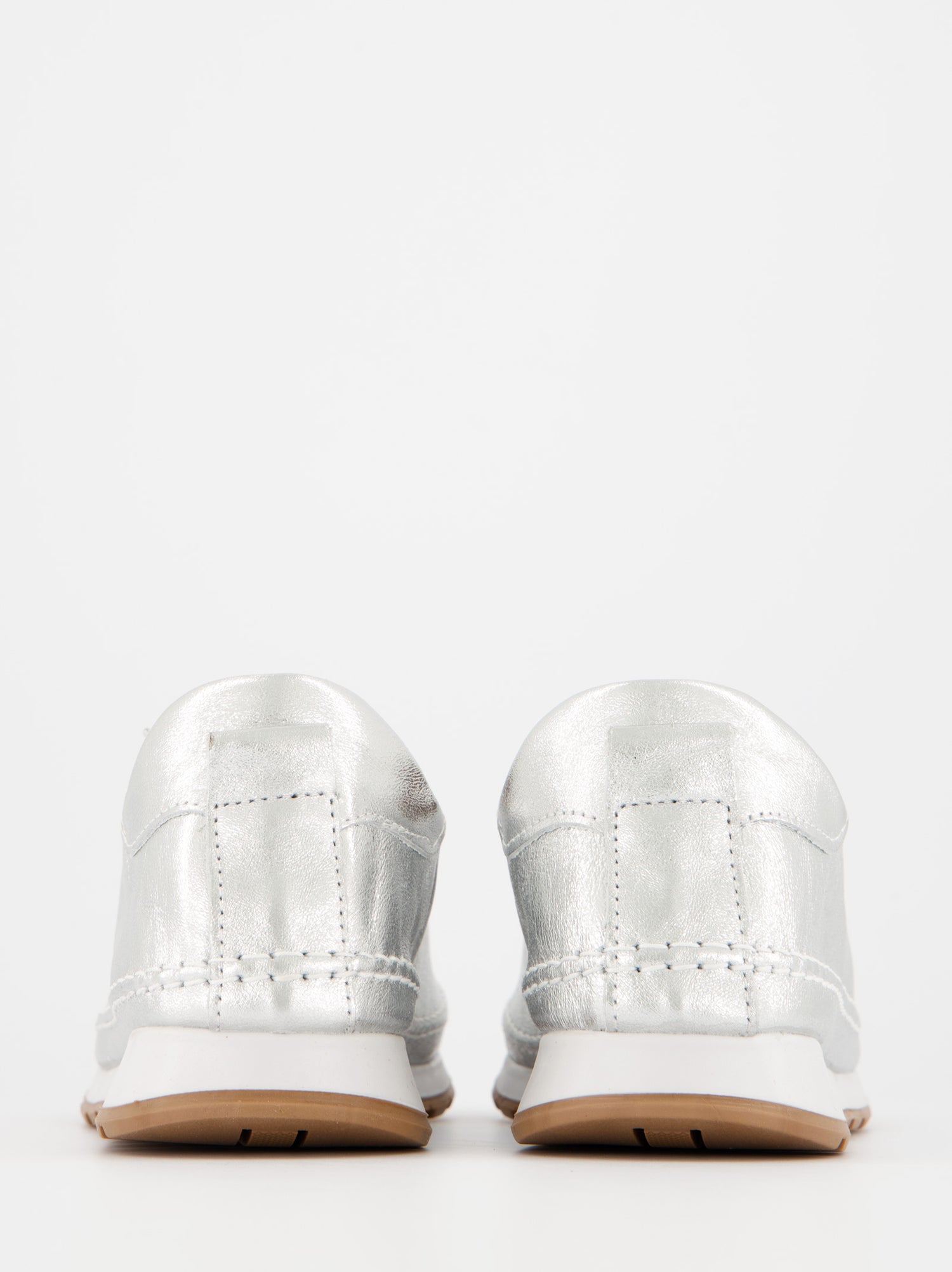 Silver leather sneakers - Berly