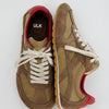 Zapatillas retro marrones de ante y nylon con detalles rojos - Grip