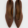 Brown Suede Court Shoes - On Sale