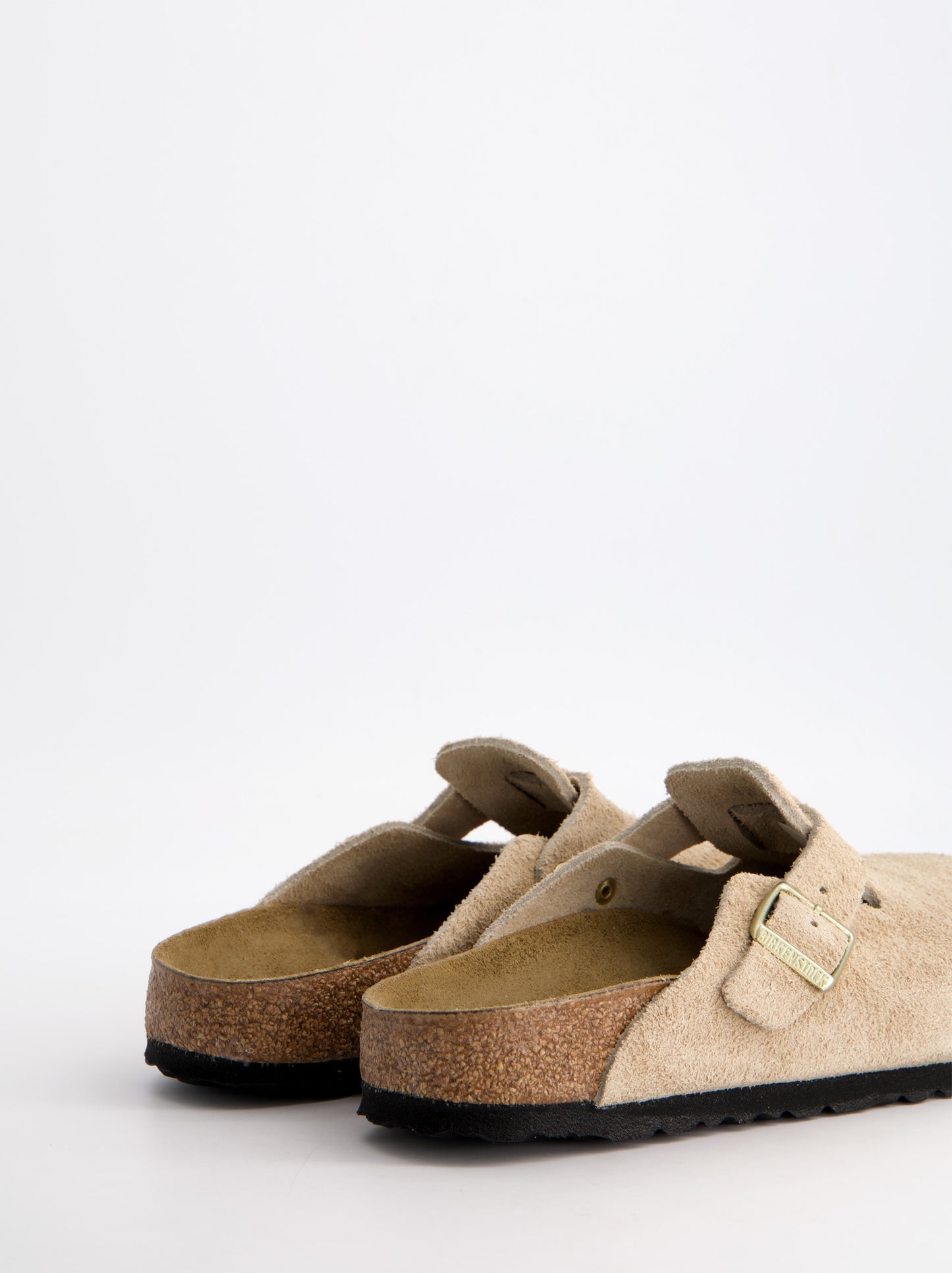 Zuecos de ante con hebilla - Birkenstock Boston Leve