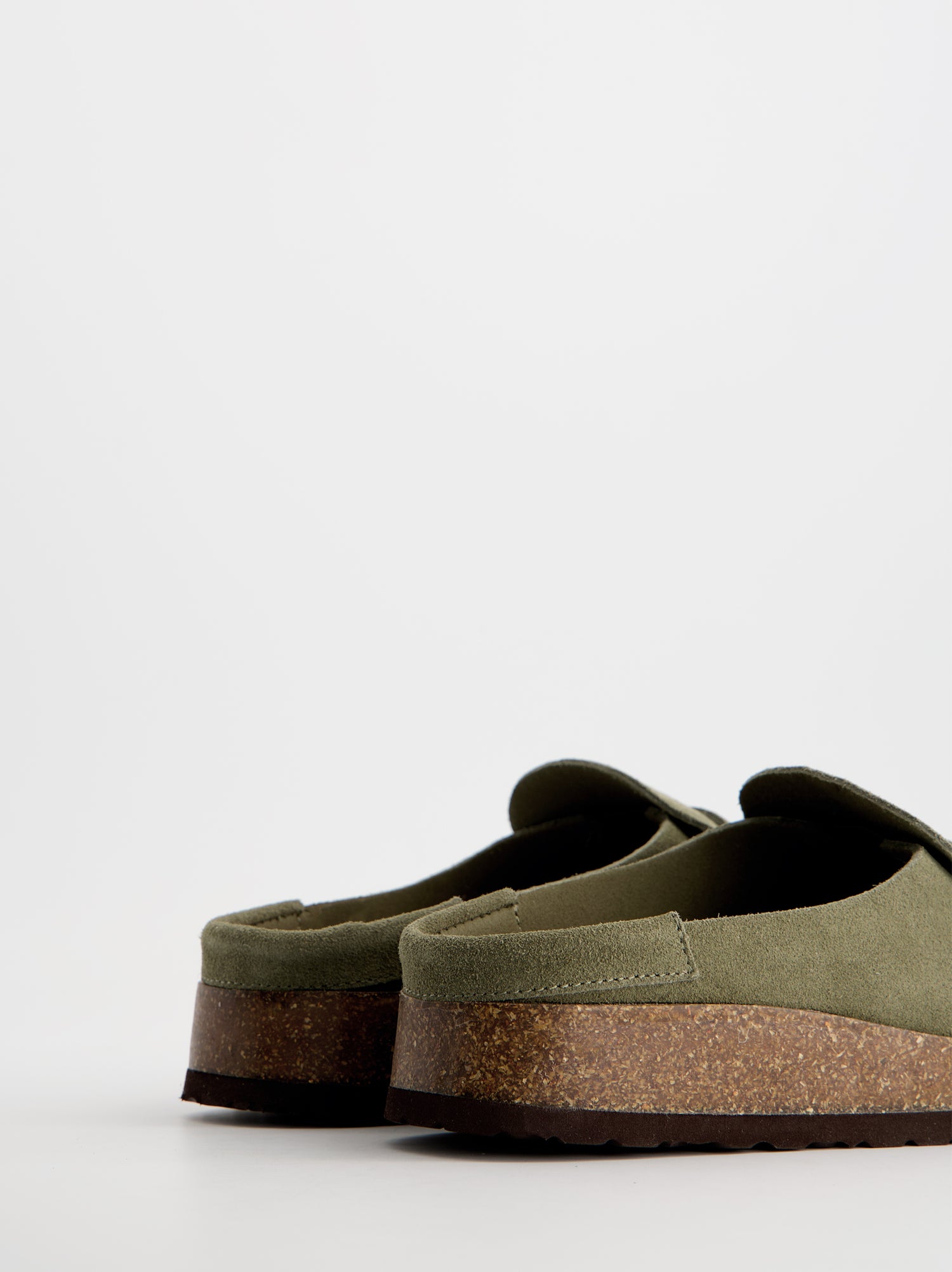 Suede mule clogs - Bare
