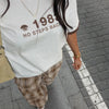 Camiseta blanca de manga corta boxy fit - Jane