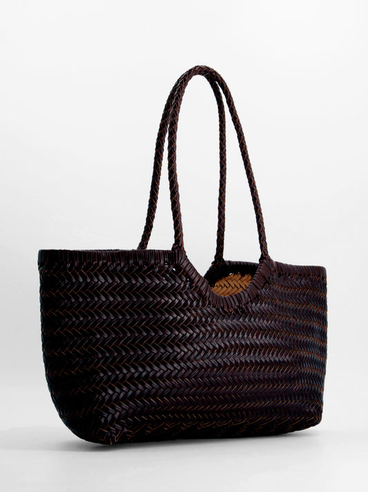 Bolso shopper de piel trenzada - Romi