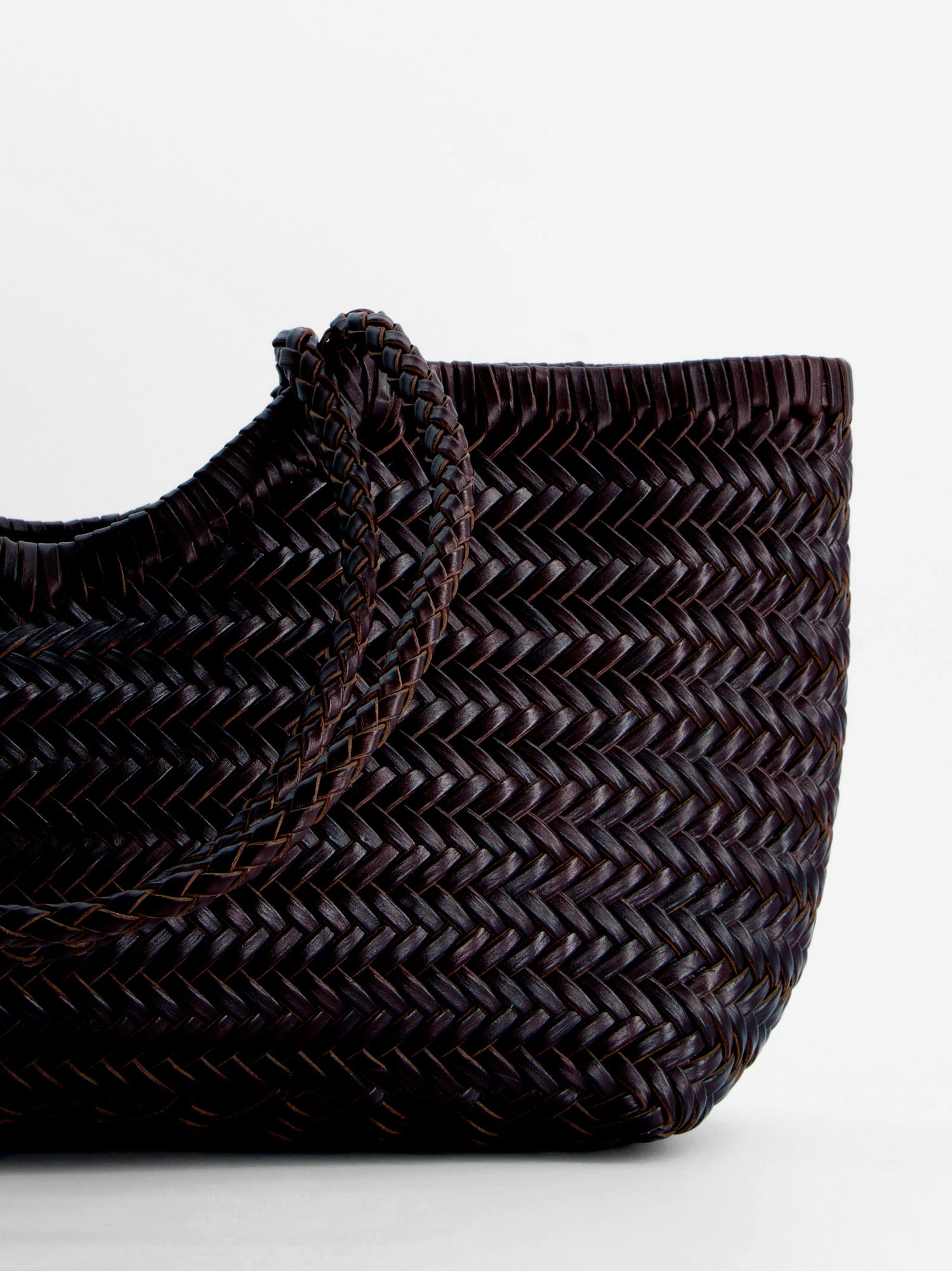 Bolso shopper de piel trenzada - Romi