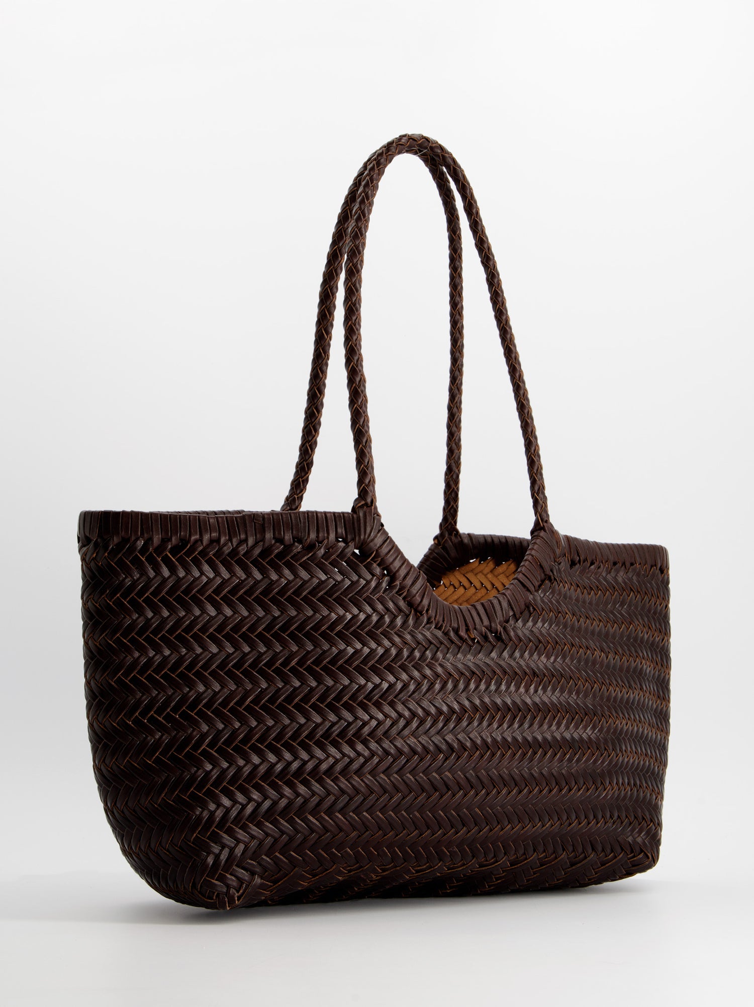 Bolso shopper de piel trenzada - Romi