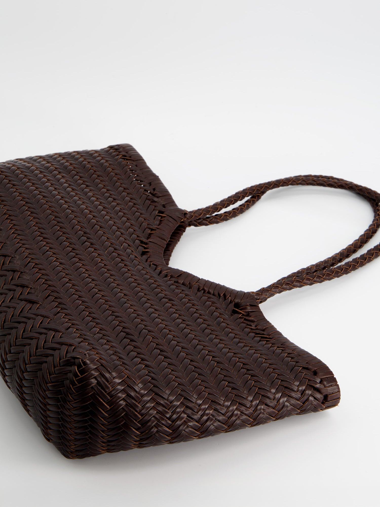 Bolso shopper de piel trenzada - Romi