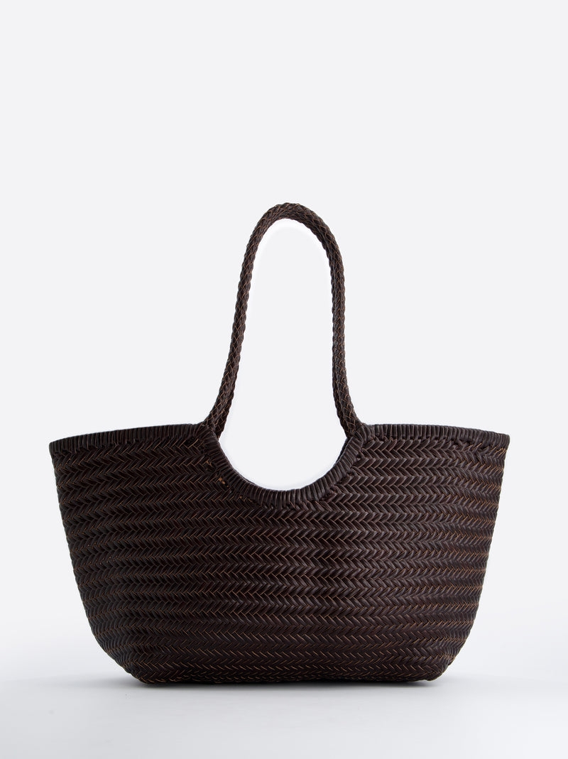Bolso shopper maxi de piel trenzada - Romi XL