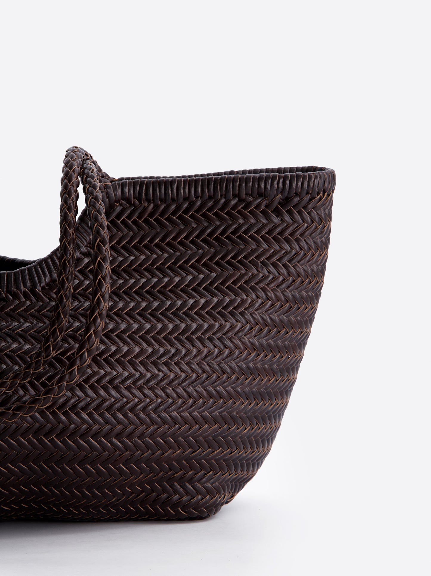 Bolso shopper maxi de piel trenzada - Romi XL