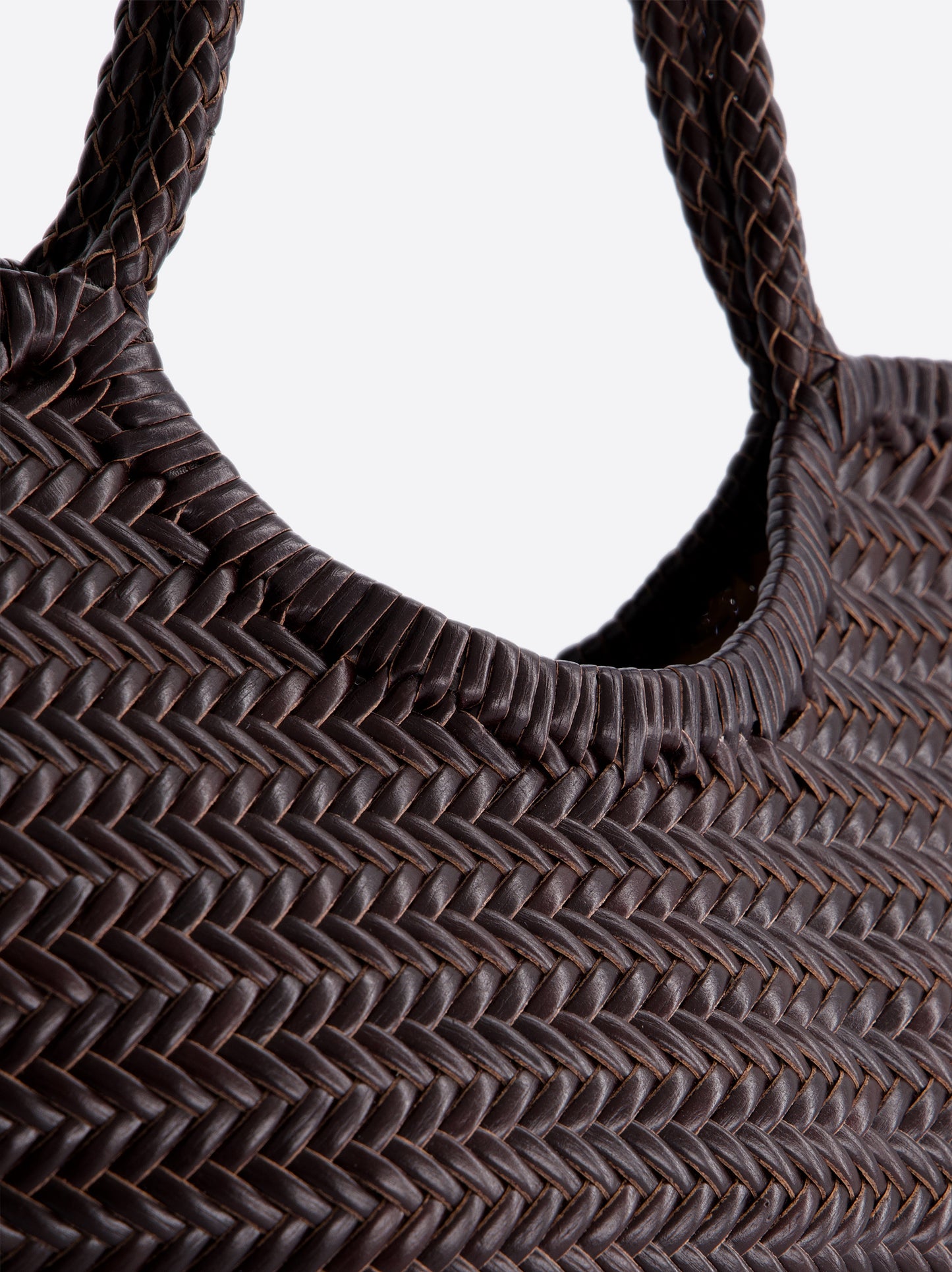 Bolso shopper maxi de piel trenzada - Romi XL