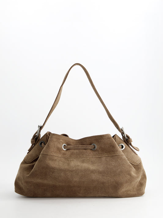 Bolso bucket de piel cierre ajustable - Pomelie