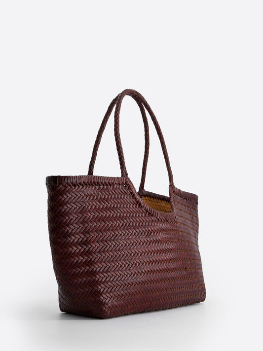 Bolso shopper maxi de piel trenzada - Romi XL