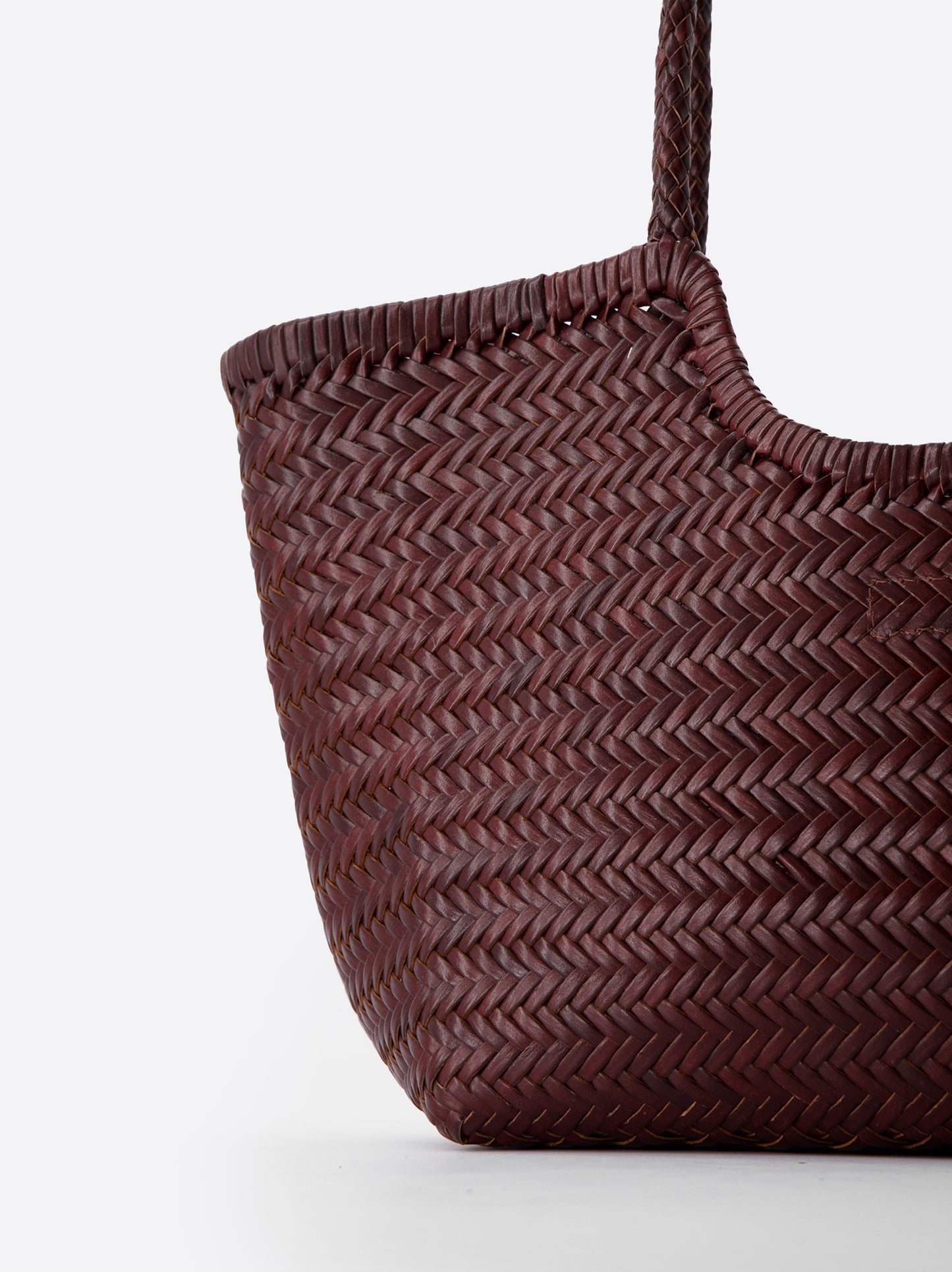 Bolso shopper maxi de piel trenzada - Romi XL