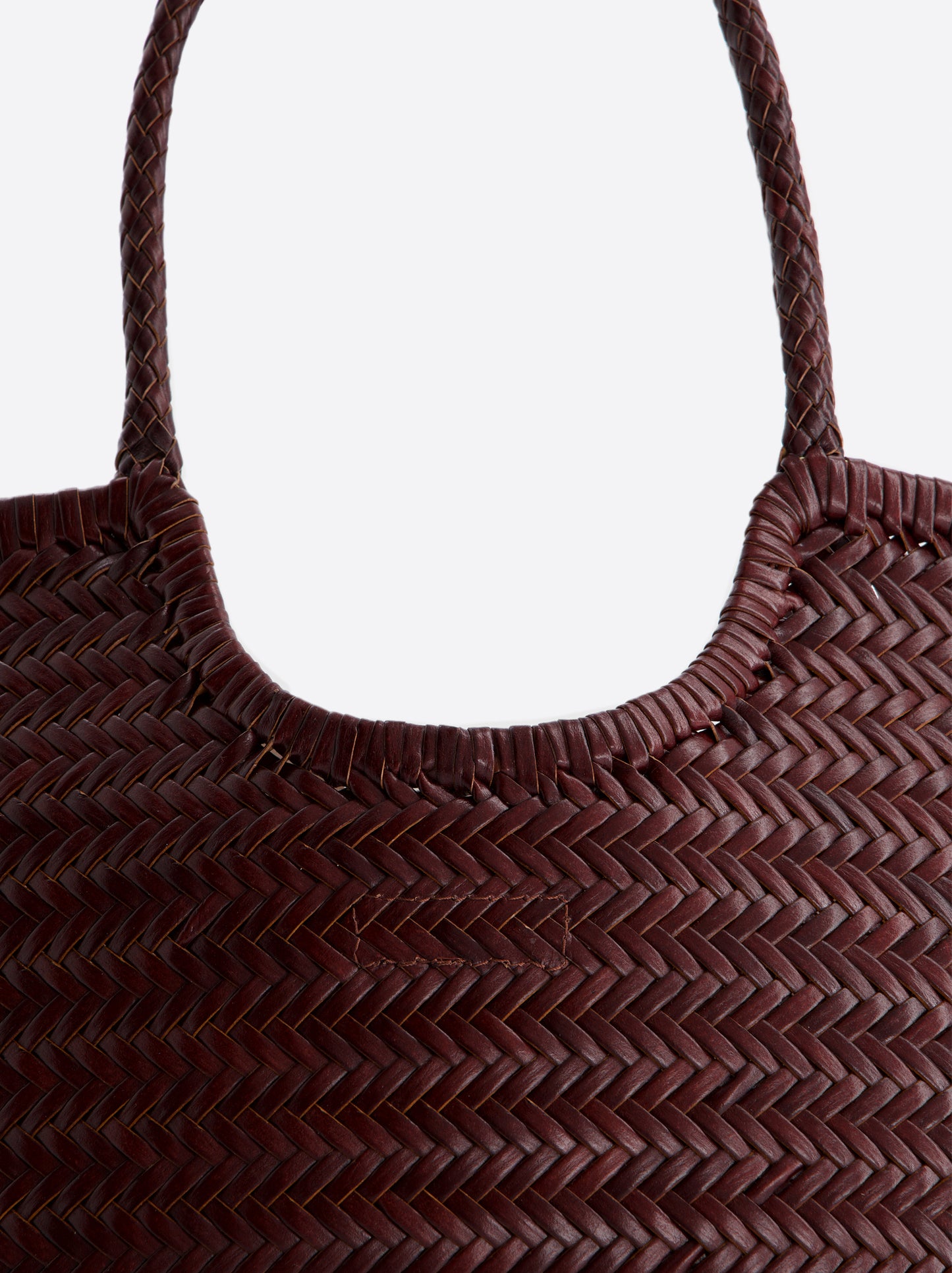 Bolso shopper maxi de piel trenzada - Romi XL