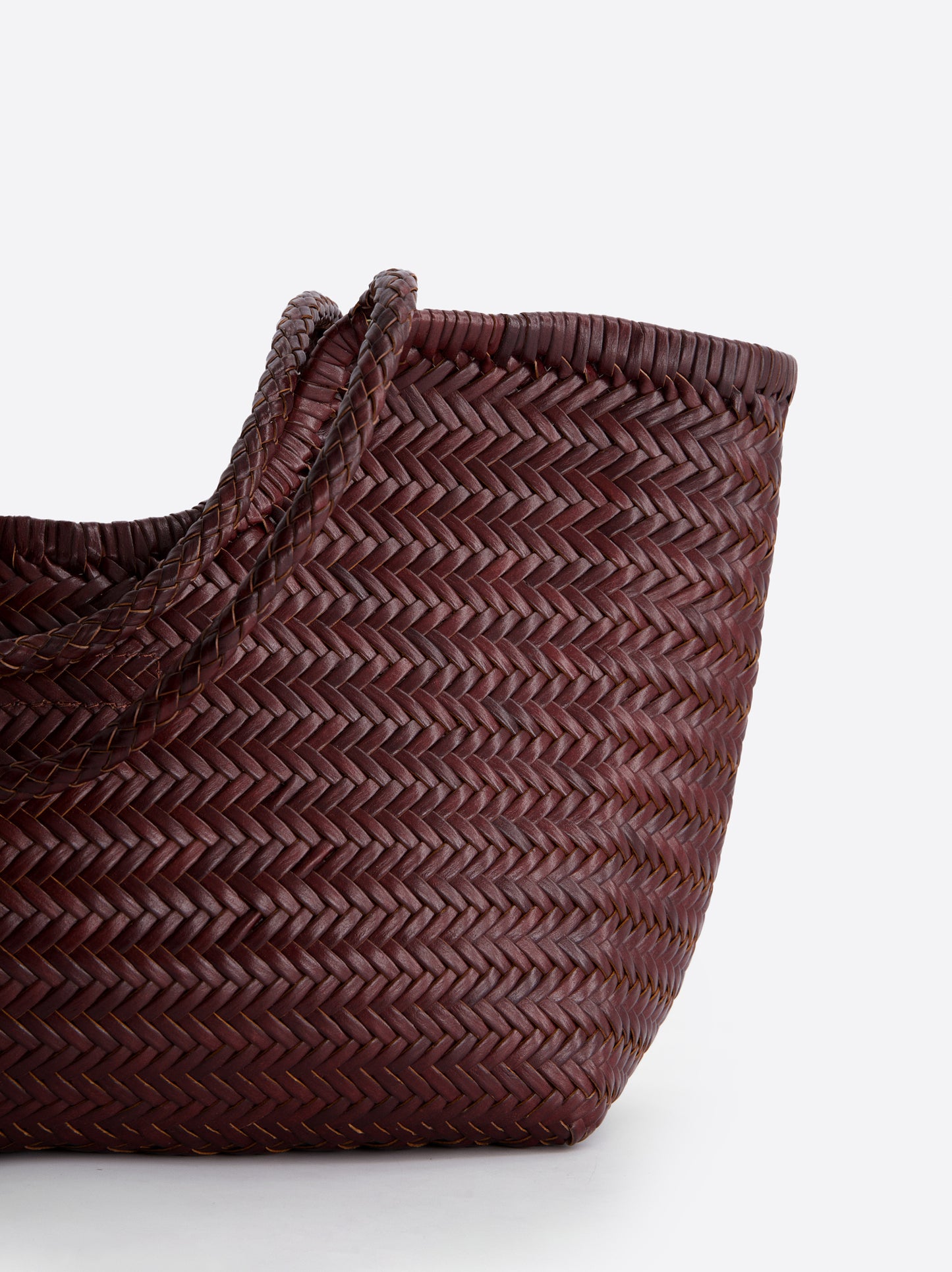 Bolso shopper maxi de piel trenzada - Romi XL