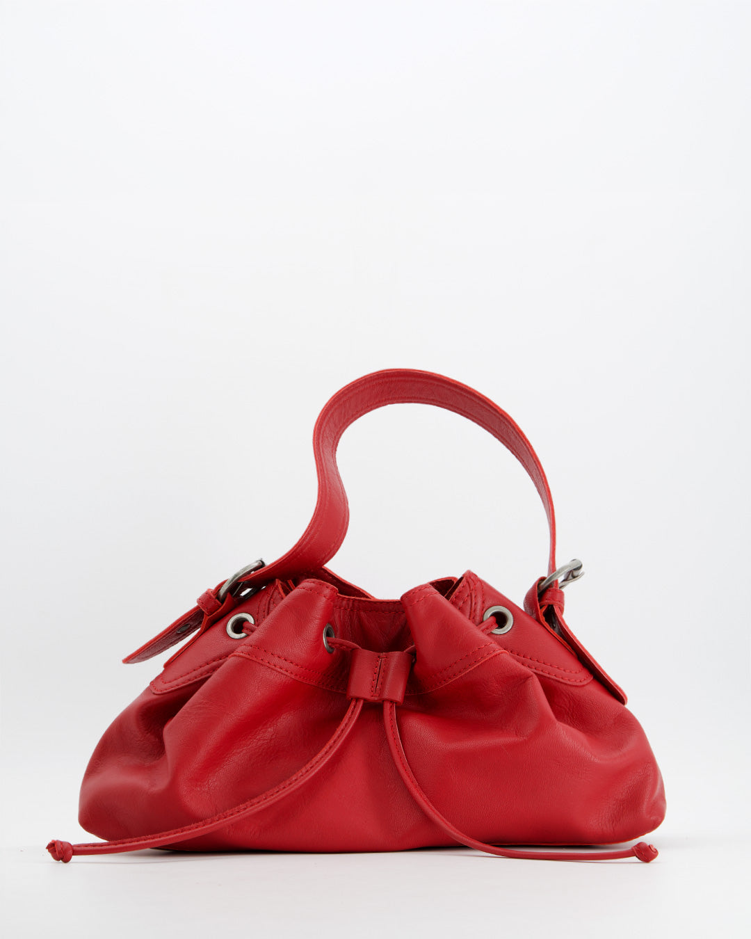 Bolso de piel rojo - Pomelie