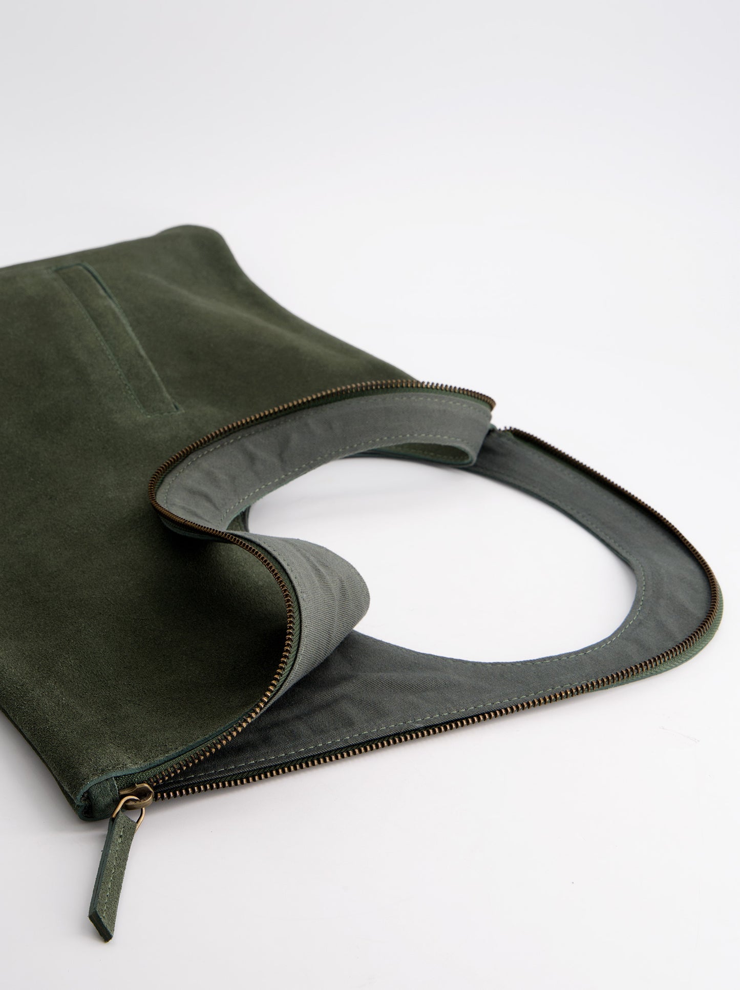 Bolso De Serraje Verde - Mariana