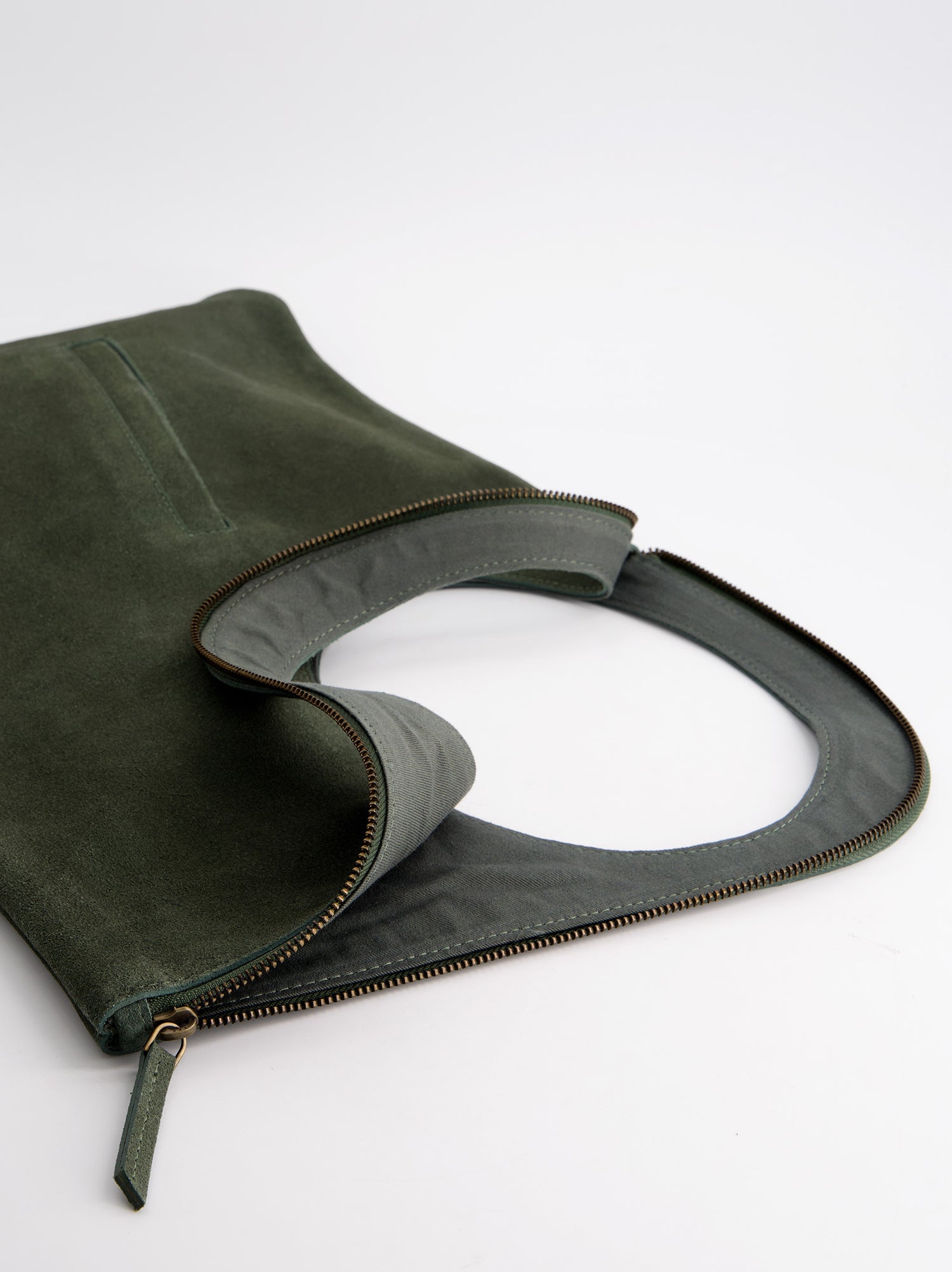 Bolso De Serraje Verde - Mariana