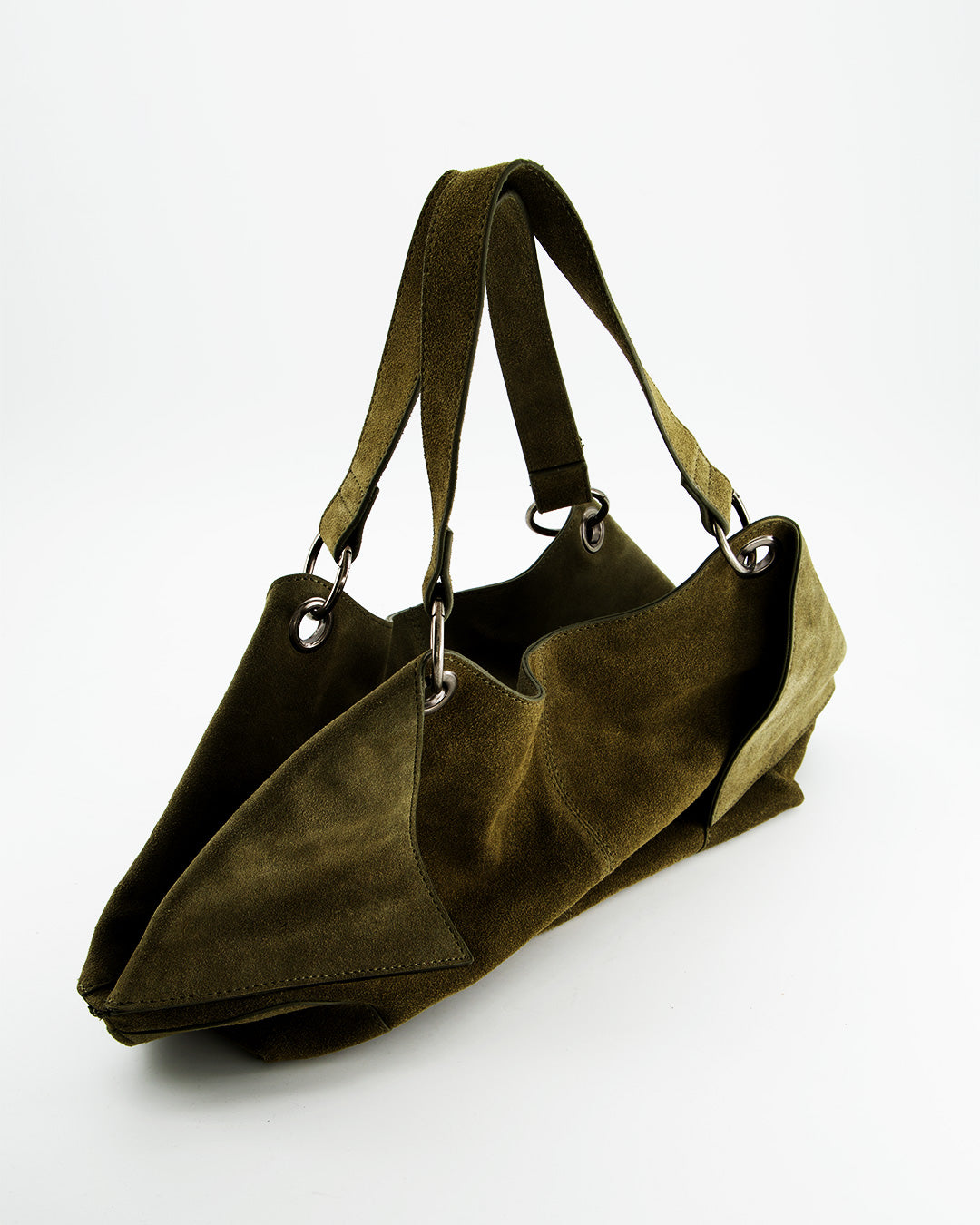 Bolso de ante verde oliva - Little Steve
