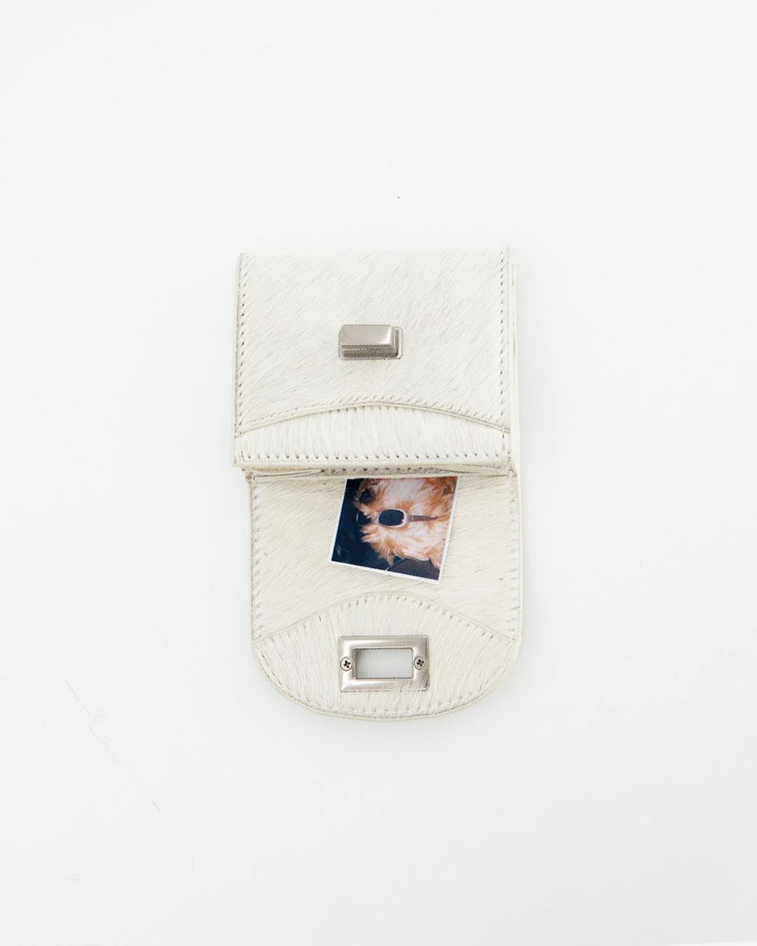 Cartera Mini de Pelo Blanco - Sitt