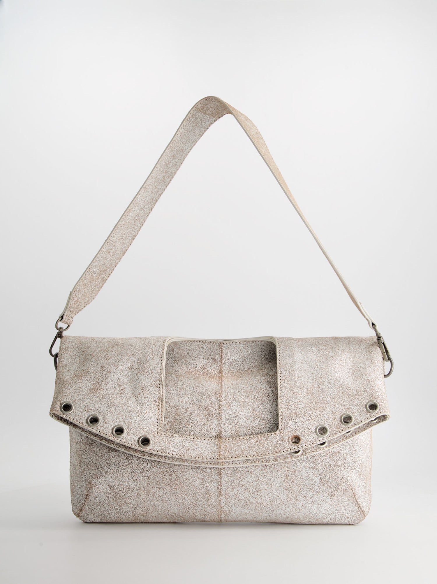 Bolso multiposición en piel craquelada - Tini-Joe