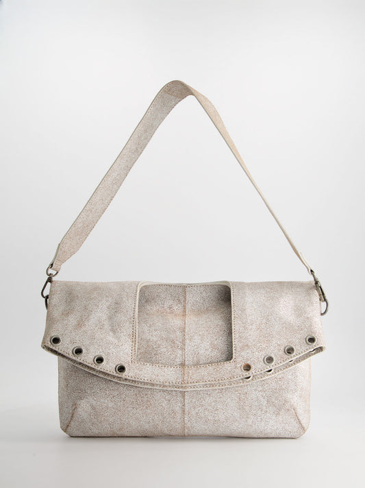 Bolso multiposición en piel craquelada - Tini-Joe