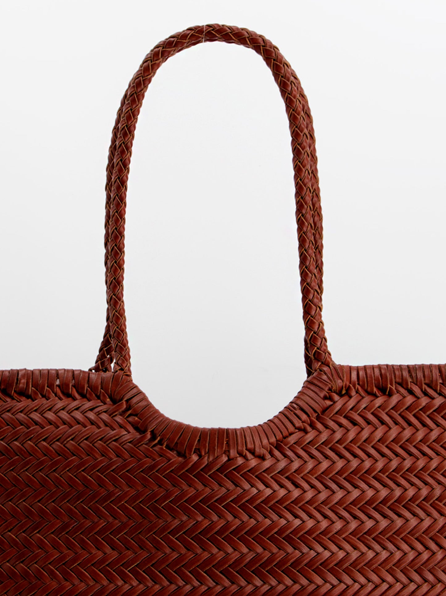 Braided leather shopper bag - Romi Ulanka