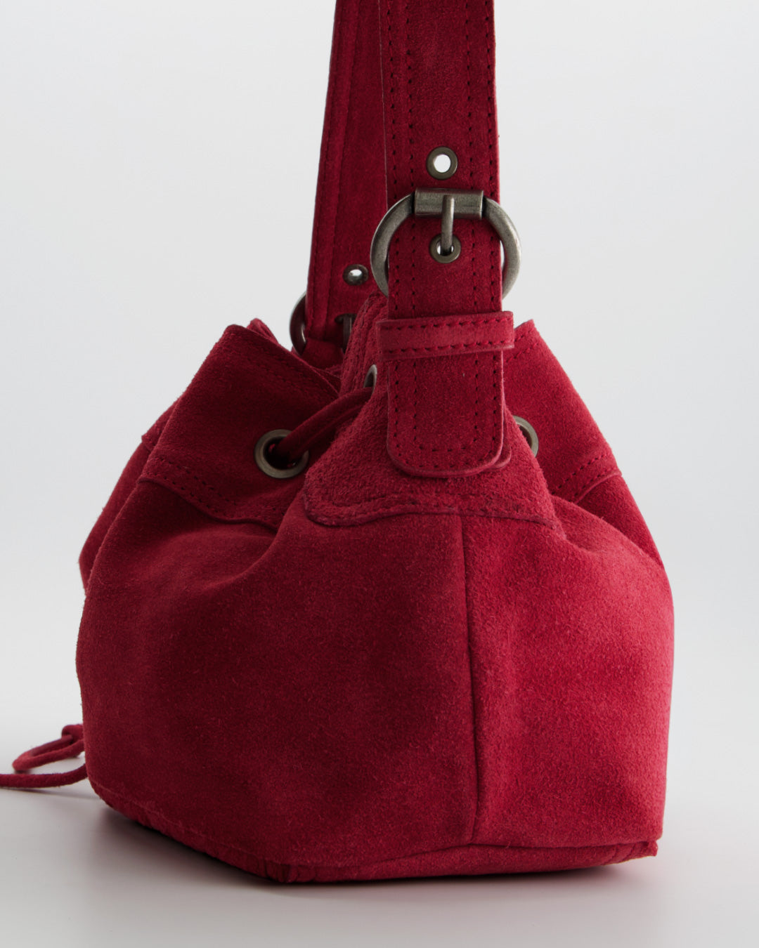 Bolso de ante rosa - Pomelie
