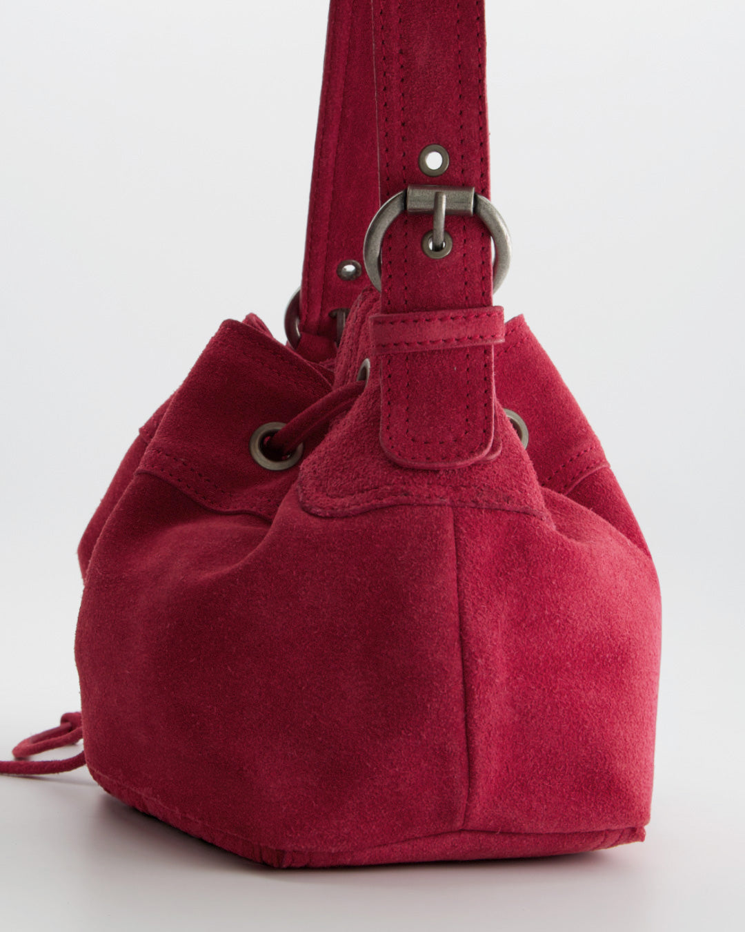 Bolso de ante rosa - Pomelie