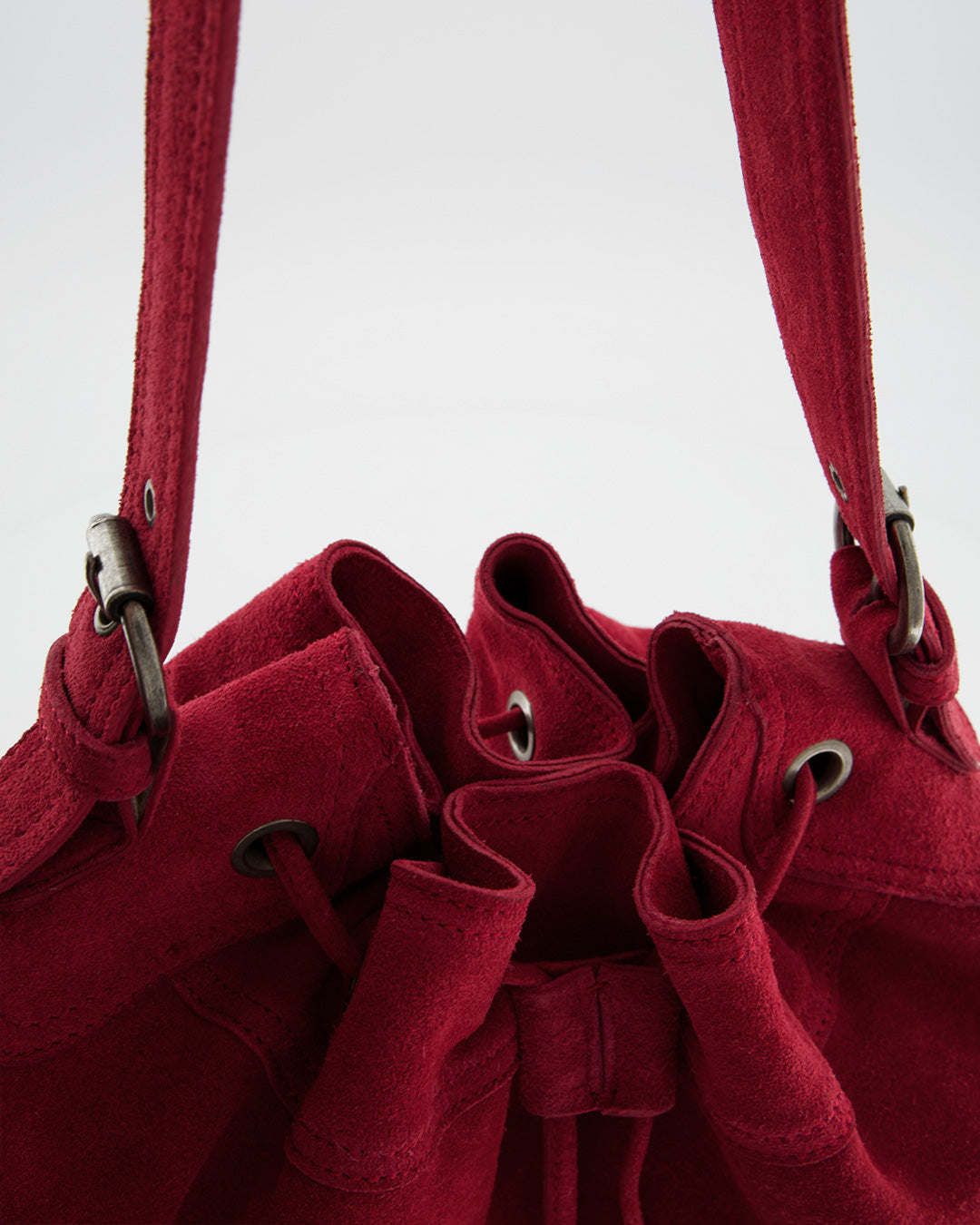 Bolso de ante rosa - Pomelie