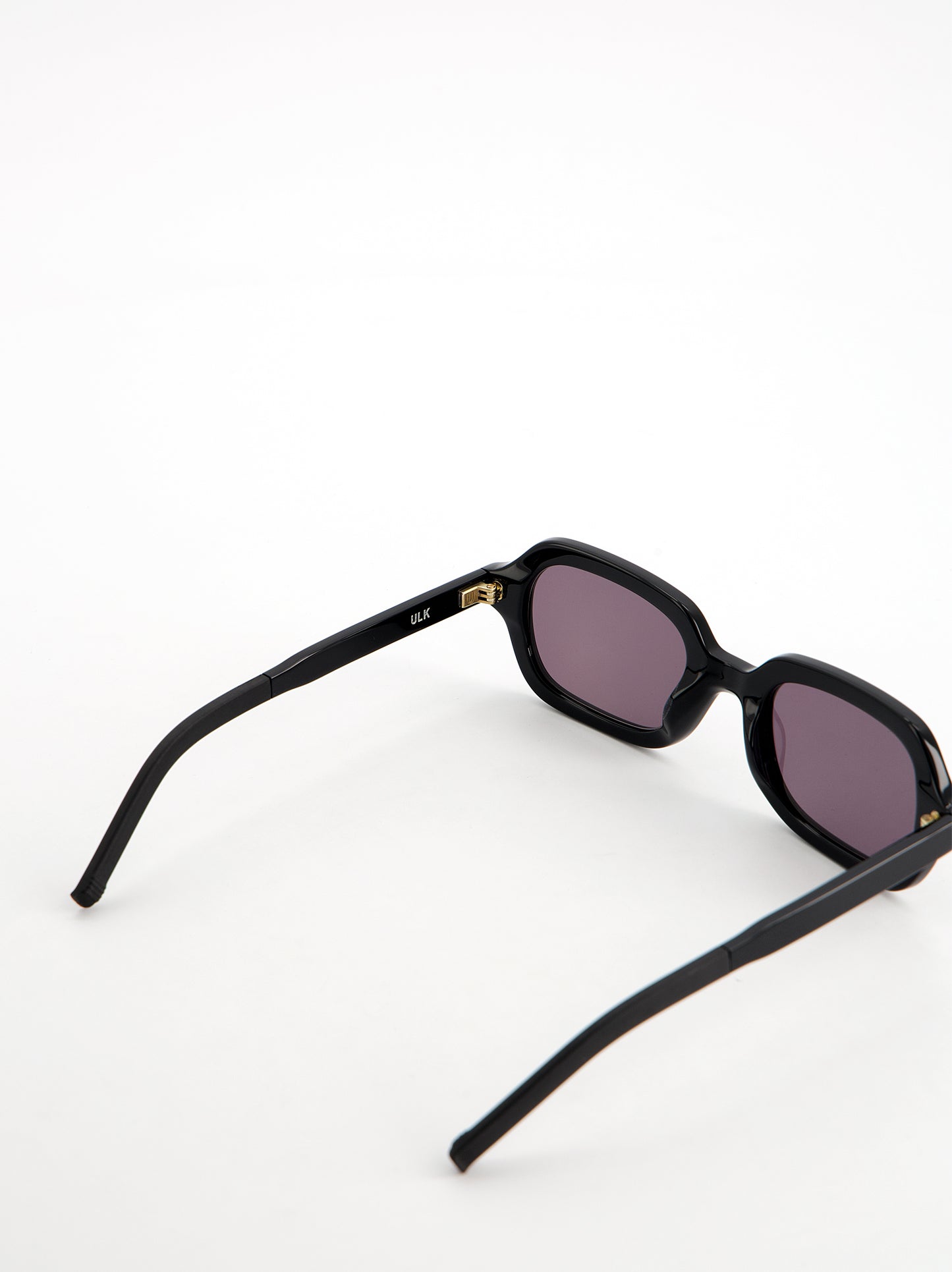 Gafas de sol rectangulares negras con lente lila - Harlem