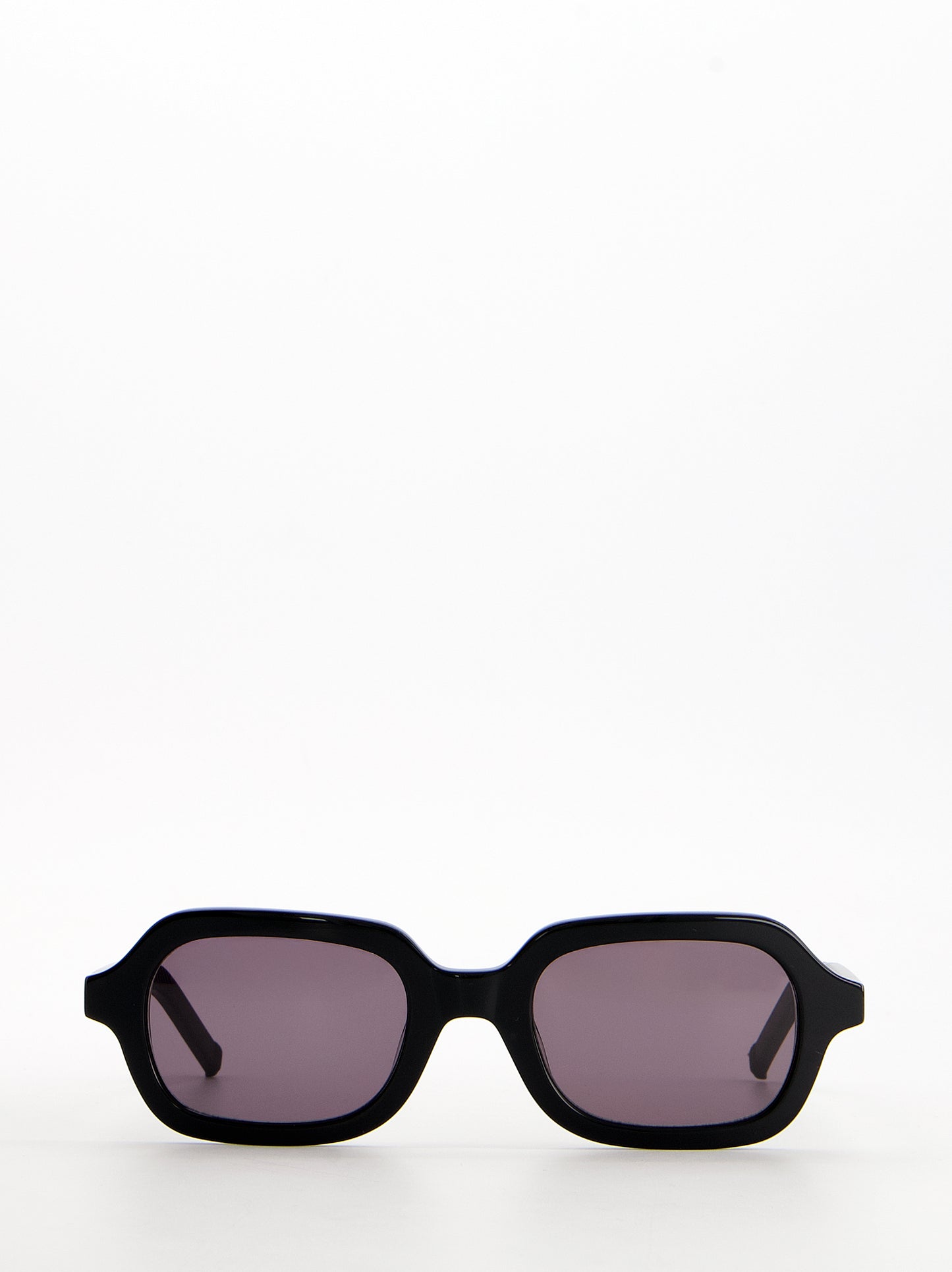 Gafas de sol rectangulares negras con lente lila - Harlem