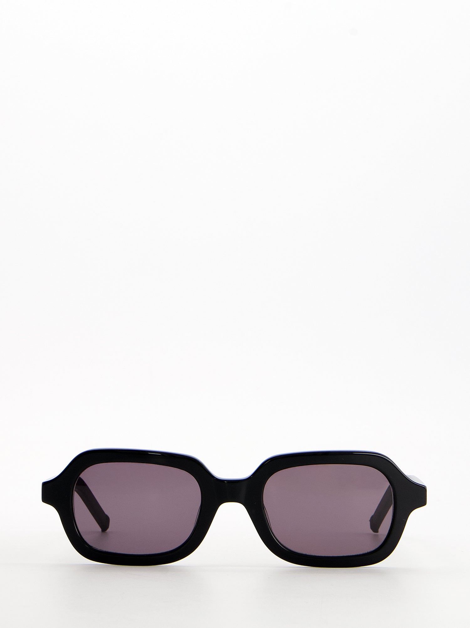 Gafas de sol rectangulares negras con lente lila - Harlem