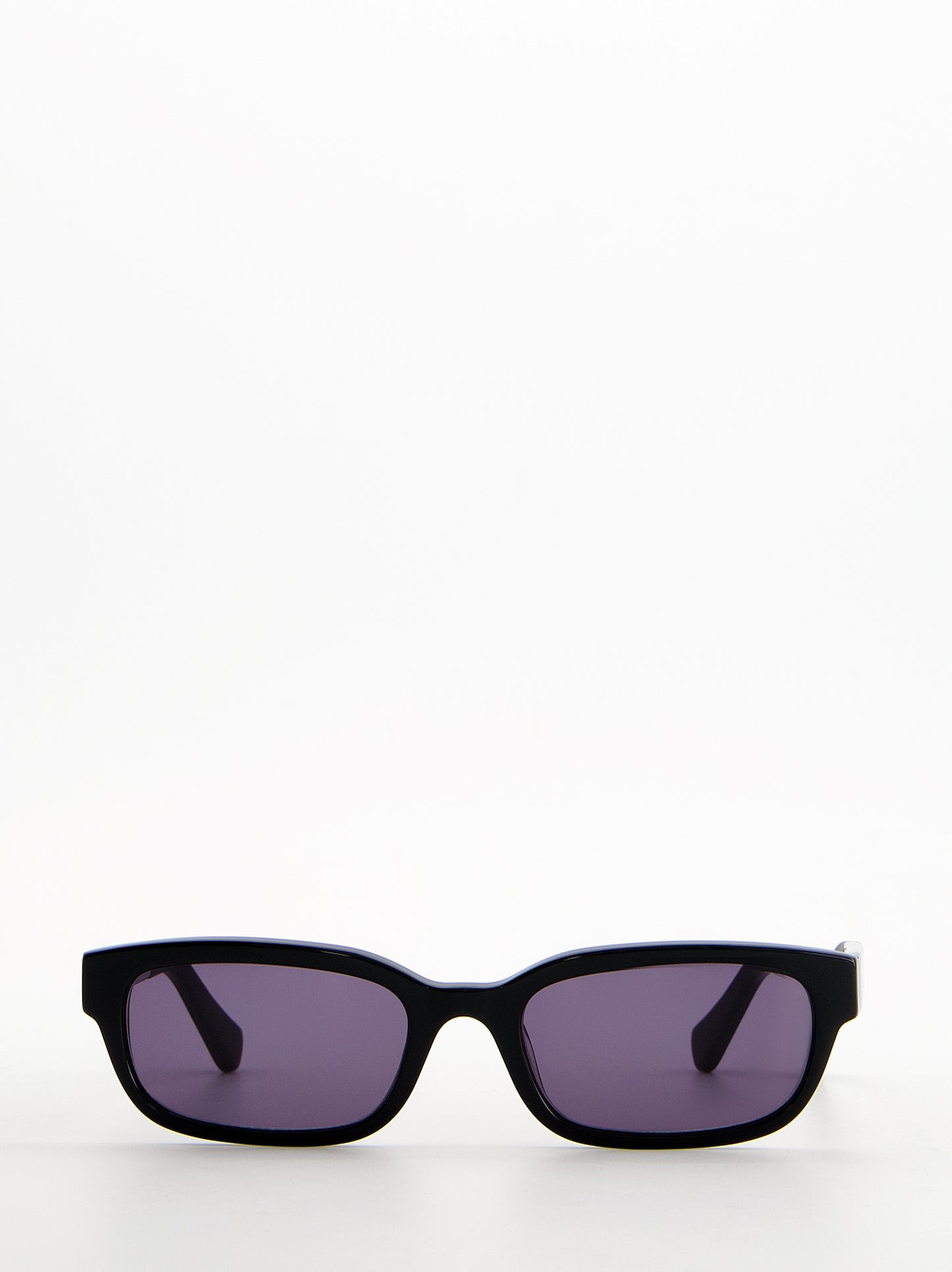 Gafas de sol rectangulares negras con lente violeta - Saint