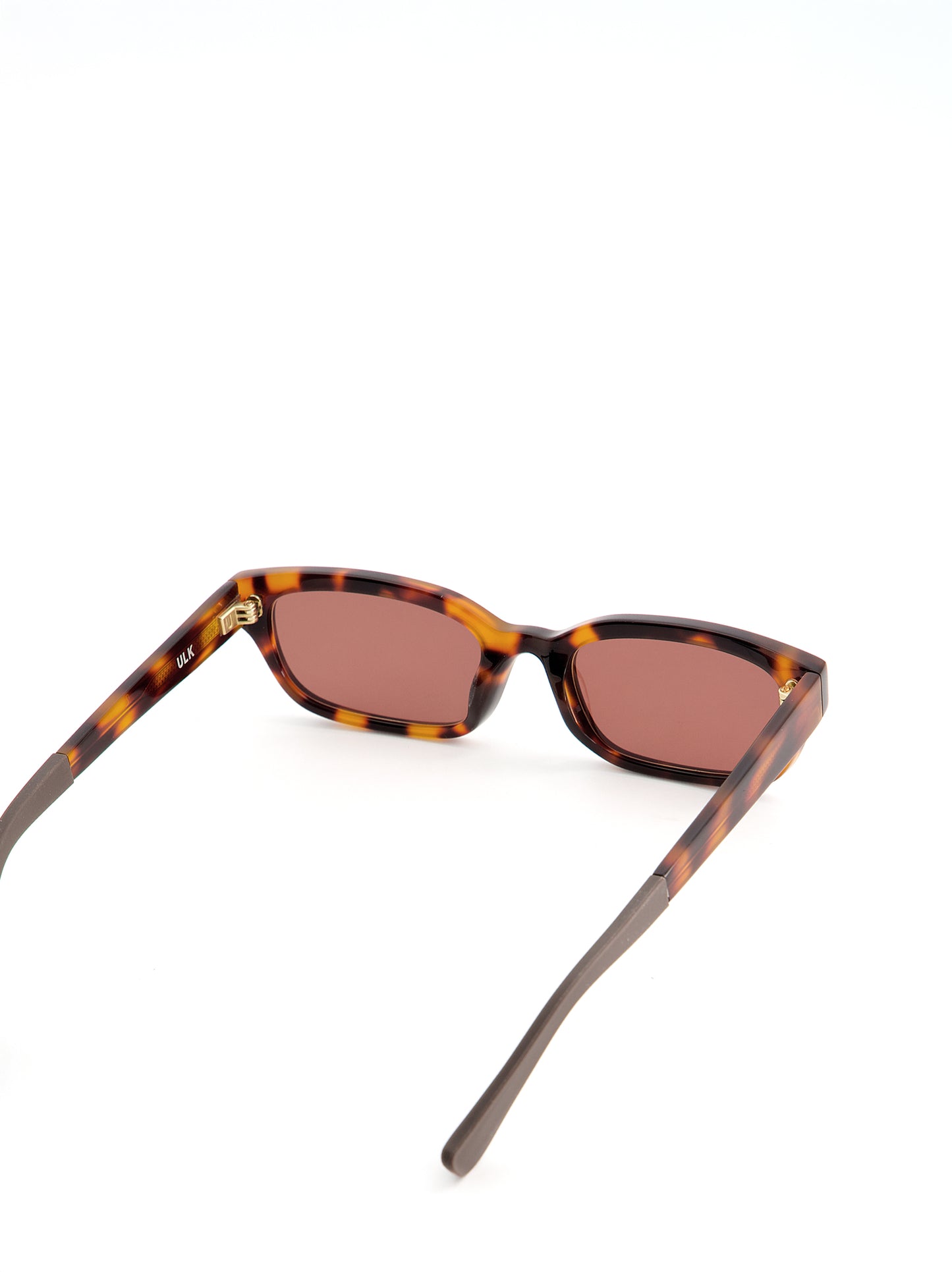 Gafas de sol carey rectangulares con lente rosado - Saint