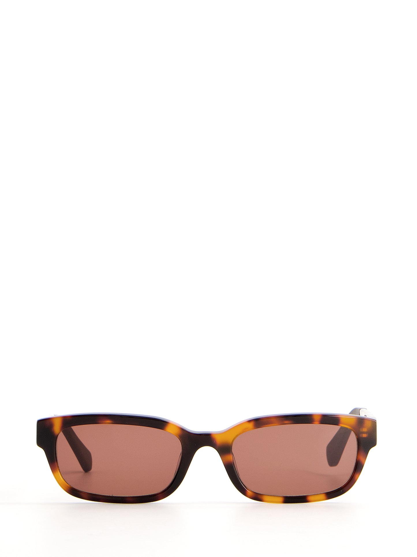 Gafas de sol carey rectangulares con lente rosado - Saint